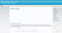 Desktop Screenshot of eatpoopyoucat.wordpress.com