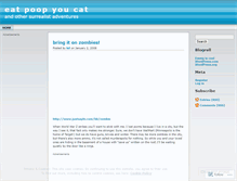 Tablet Screenshot of eatpoopyoucat.wordpress.com