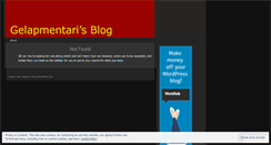 Desktop Screenshot of gelapmentari.wordpress.com