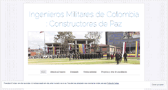 Desktop Screenshot of ingenierosmilitaresdecolombia.wordpress.com