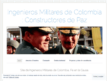 Tablet Screenshot of ingenierosmilitaresdecolombia.wordpress.com