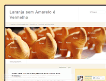 Tablet Screenshot of laranjasemamareloevermelho.wordpress.com