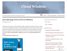 Tablet Screenshot of cloudwisdom.wordpress.com