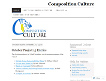 Tablet Screenshot of compositionculture.wordpress.com