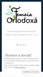 Mobile Screenshot of femeiaortodoxa.wordpress.com