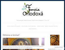 Tablet Screenshot of femeiaortodoxa.wordpress.com