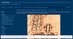 Desktop Screenshot of hmmlorientalia.wordpress.com