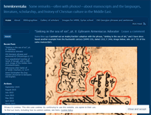 Tablet Screenshot of hmmlorientalia.wordpress.com