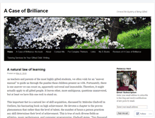 Tablet Screenshot of caseofbrilliance.wordpress.com