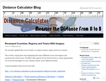 Tablet Screenshot of distancecalculator.wordpress.com