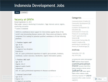 Tablet Screenshot of indodevjobs.wordpress.com