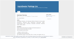 Desktop Screenshot of improtheaterlinz.wordpress.com