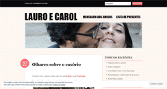 Desktop Screenshot of lauroecarol.wordpress.com