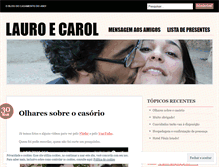Tablet Screenshot of lauroecarol.wordpress.com