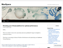 Tablet Screenshot of maxsumesh.wordpress.com