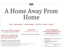 Tablet Screenshot of homeawayfromhome.wordpress.com