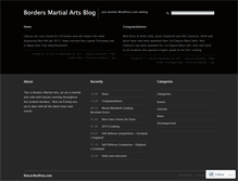 Tablet Screenshot of bordersmartialarts.wordpress.com