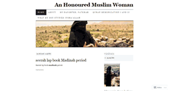 Desktop Screenshot of anhonouredmuslimwoman.wordpress.com