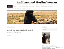 Tablet Screenshot of anhonouredmuslimwoman.wordpress.com