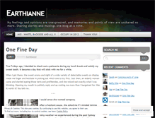 Tablet Screenshot of earthianne.wordpress.com