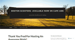 Desktop Screenshot of bostonscooter.wordpress.com
