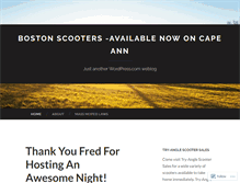 Tablet Screenshot of bostonscooter.wordpress.com