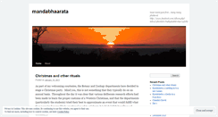 Desktop Screenshot of mandabhaarata.wordpress.com