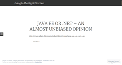 Desktop Screenshot of goingrightdirection.wordpress.com