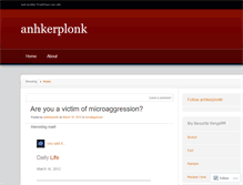 Tablet Screenshot of ankherplonk.wordpress.com