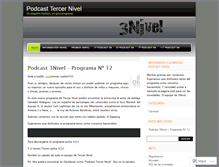 Tablet Screenshot of 3nivel.wordpress.com