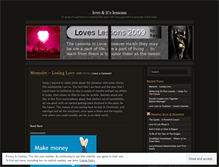 Tablet Screenshot of loveslessons.wordpress.com
