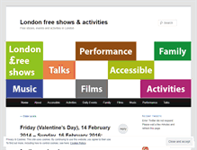 Tablet Screenshot of londonfreeshows.wordpress.com