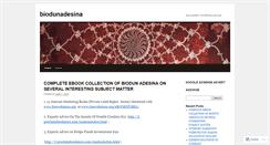 Desktop Screenshot of biodunadesina.wordpress.com