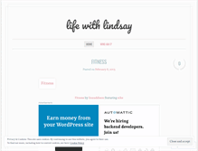 Tablet Screenshot of lindsayaddison.wordpress.com