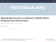 Tablet Screenshot of footwearinfog6r.wordpress.com