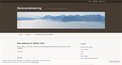 Desktop Screenshot of gomountaineering.wordpress.com