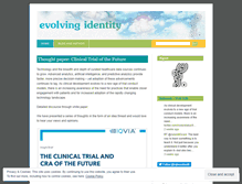 Tablet Screenshot of evolvingidentity.wordpress.com