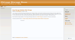 Desktop Screenshot of chicagostorage.wordpress.com