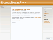 Tablet Screenshot of chicagostorage.wordpress.com