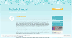 Desktop Screenshot of fistfulloffrugal.wordpress.com