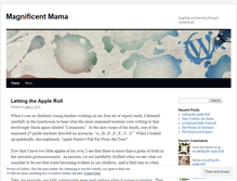 Tablet Screenshot of magnificentmama.wordpress.com