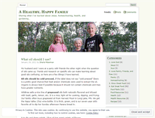 Tablet Screenshot of healthyandhappyfamily.wordpress.com