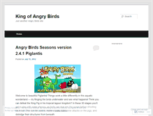 Tablet Screenshot of kingofangrybirds.wordpress.com