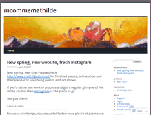 Tablet Screenshot of mcommemathilde.wordpress.com