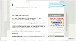 Desktop Screenshot of nationalcashadvance2013w.wordpress.com