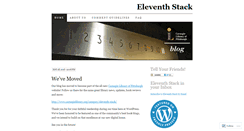 Desktop Screenshot of eleventhstack.wordpress.com