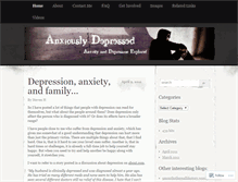 Tablet Screenshot of anxiouslydepressed.wordpress.com