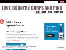 Tablet Screenshot of lovecountrycorpspink.wordpress.com