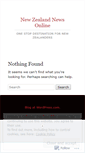 Mobile Screenshot of newzealandnewsonline.wordpress.com