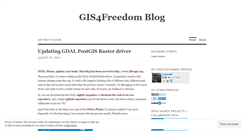 Desktop Screenshot of gis4free.wordpress.com